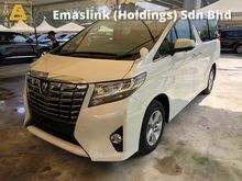 2016 Toyota Alphard 2.5 X 8seather 360view PowerBoot Push Start 7G