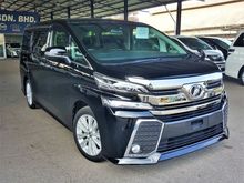 2016 Toyota Vellfire 2.5 Z A - Crazy Hari Raya Sales - Genuince Spec - Actual Mileage - New Stock Arrival - KL AP - Tiptop Condition - Fast Deliver