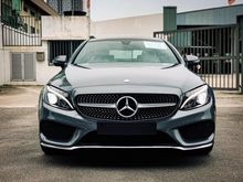 BRITISH WHITE SEAT P/ROOF PREMIUM+ 2016 Mercedes-Benz C300 2.0 AMG Coupe C200 C180