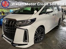 2018 Toyota Alphard 2.5 SC New Facelift Unreg TRD 3LED Sequential Signal Full Leather Pilot Seat Twin Sunroof Android 360 Surround Camera Local AP