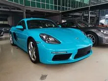 2017 Porsche 718 2.0 Cayman Coupe PRICE CAN NGO UNTIL LET GO CHEAPER IN TOWN FULL SPEC PLS CALL FOR NGO FASTER FASTER FASTER
