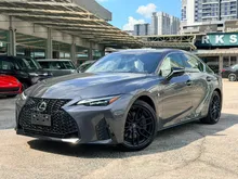 [5A REPORT] LEXUS IS300 2.0 TURBO F-SPORT MODE BLACK S -BLACK LEATHER SEAT,360 REVERSE CAM,SUNROOF,SPARE TYRE,DUNLOP SP SPORT MAXNEW TYRE,MEMORY SEAT