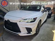 2023 Lexus RX 350 2.4 F Sport Handling PANORAMIC ROOF HUD 360 CAM AUTO PARKING DRIVER RECORDER PCR LKA BSM DIM JAPAN GRADE 6 LOW MILEAGE INC SST UNREG