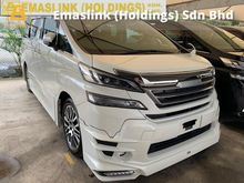 2015 Toyota Vellfire 2.5 ZG TRD KIT ALPINE FULL SYSTEM PILOT SEAT FULL SPEC UNREG NEGO OFFER PROMOTION