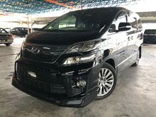 2014 Toyota Vellfire 2.4 Z Golden Eyes MPV , TWO POWER DOOR , POWER BOOT , LOCAL AP , GOOD CONDITION