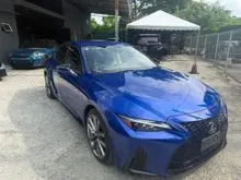 LEXUS IS300 F SPORT 2.0 * 2021 * BLUE COLOR *  F SPORT * 3 EYES HEADLAMP * BLACK LEATHER INTERIOR * BSM * 360 CAMERA *