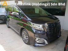 2016 Toyota Alphard 2.5 SC Spec Sunroof JBL Sound System Pre Crash Local AP Unreg (PRICE ZERO GST)