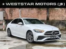 2022 Mercedes-Benz C200 1.5 AMG Line Burmester Sound System HUD 360CAM Red Leather Digital Light system Rear Axle Assist Japan Spec Mileage 35k km
