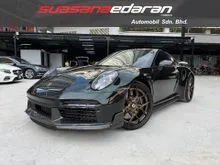 2022 Porsche 911 3.7 Turbo S Unreg - Akrapovic Sport Exhaust. Fr Axle Lifter. Rr Axle Steering. Full Carbon Aero Kits