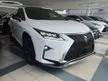 Recon 2019 Lexus RX300 2.0 F SPORT SUV # PANROOF # 360 SURROUND CAM # HUD # BSM # 2ND ROW ELECTRIC SEAT #