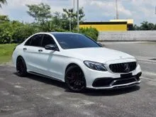 2016 Mercedes-Benz C200 2.0 AMG Line Sedan. C63 Bodykit. New Rim. Raya Promo.