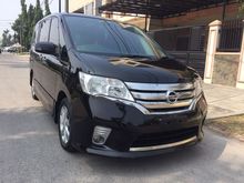 Nissan Serena 2.0 HWS PANORAMIC AT 2013 Hitam KEYLES