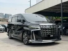 PILOT SEAT ANDROID PLAYER 360 CAMERA 2019 Toyota Alphard 2.5 G SC Modellista MPV SELLING WITH WARRANTY