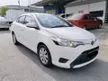 Used 2015 Toyota Vios 1.5 J Sedan MUKA K0S0NG - Cars for sale