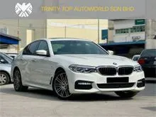 2017 BMW 530i 2.0 M Sport G30. Sunroof, Harman Kardon, Full Leather, Apple Carplay Android Auto, Import Baru not Recon