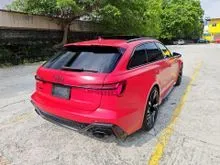 (Grade 4.5, LOW Mileage) 2021 Audi Rs6 4.0 Avant Wagon TFSi S.Line. Panoramic, Laser Lights, BSM, B & O 3D Sound System. Carbon Fibre Parts, 360 Cam