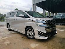 2018 Toyota Vellfire 2.5 V Facelift JBL H/Theatre 4 Cam BSM F/Leather Modelistakits Unregister