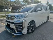 2015 Toyota Vellfire 2.5 ZG JBL 4 CAM HOME THEATER FACELIFT
