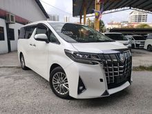 2018 Toyota Alphard 3.5 GF,FULLY LOADED,SUNROOF,JBL, 4 CAM,DIM,PRE CRASH,GRADE 4,5,2018 UNREGISTER