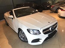 MERCEDES BENZ E300 CABRIOLET 2.0 UNREGISTER 2018 NEW CAR