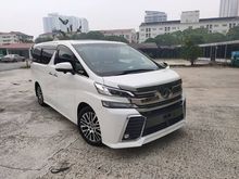 2015 Toyota Vellfire 2.5 ZG, SUNROOF, SURROUMD CAMERA, PRE CRASH, 2015 UNREGISTER
