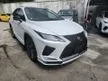 Recon 2020 Lexus RX300 2.0 F Sport Fully Loaded With Panroof / HUD / 360 / Pre Crash / Lane Assists / Power Boot / Grade 4.5 / Low Mileage / Recon Unregiste