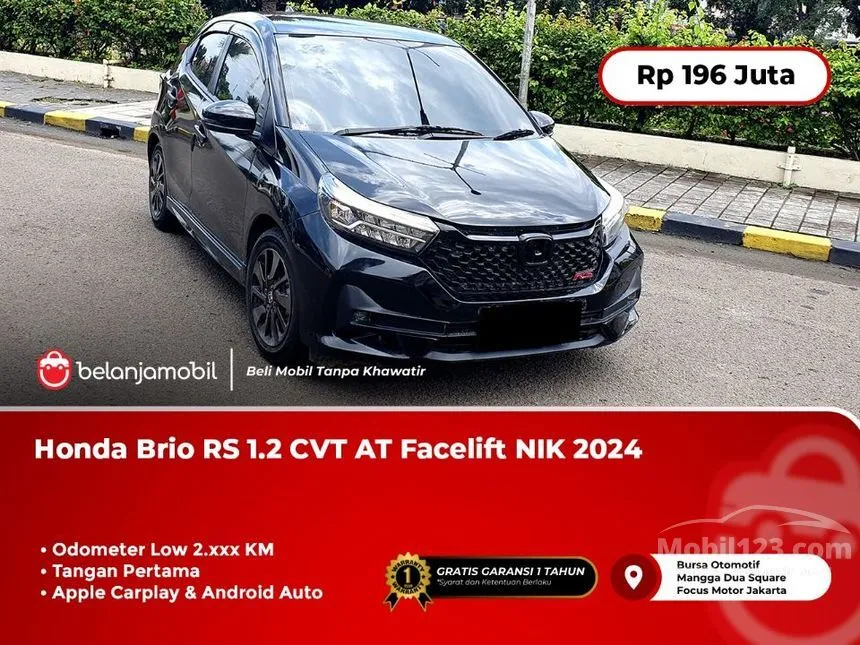 Jual Mobil Honda Brio 2024 RS 1.2 di DKI Jakarta Automatic Hatchback Hitam Rp 196.000.000