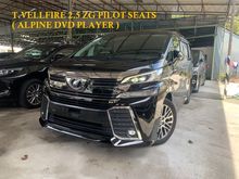 2015 Toyota Vellfire 2.5 ZG PILOT SEATS ** ALPINE DVD PLAYER / FREE 5 YEAR WARRANTY ** OFFER OFFER **