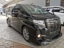 2016 Toyota Alphard 2.5SA TYPE BLACK MODELISTA FRONT SPOILER SUEDE HALF LEATHER 7SEATER POWER BOOT CEILING MONITOR 4YREAS WARRANTY UNREGISTERED