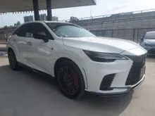 2024 LEXUS RX500H 2.4T F-SPORT AWD FULL SPEC/MARK LEVINSON/SPORTY AERO BODYKIT/360 CAMERA/HEAD UP DISPLAY/PANROOF/DIGITAL INNER MIRROR/BSM/UNREG