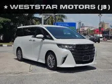 2024 Toyota Alphard 2.5 Z No Sunroof BSM DIM Roof Monitor Spare Tyre Mileage 15k km FREE Upgrade Modellista Bodykit FREE 5 YRS TOYOTA DEALER WARRANTY
