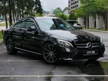 Malaysia Spec (Local Unit) / Full Service Record / Genuine Mileage 73K / 2019 Mercedes-Benz C200 1.5 AMG Line Sedan