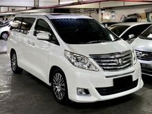 Toyota Alphard G ATPM 2012 low KM tesla style monitor