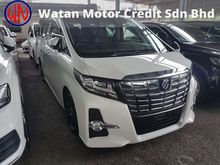 2015 Toyota Alphard 2.5 G S MPV (ACTUAL YEAR MAKE 2015) NO HIDDEN AND GST CHARGES