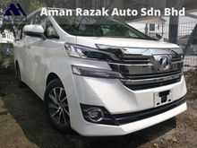 2015 Toyota Vellfire 2.5 V WHITE PR0M0 UNREG