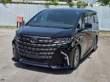 OFFER UNREG 2025 Toyota Alphard 2.5 Z Modelista MPV BLACK/JBL/SIDE STEP/ROOF MONITOR/DIM/BSM /FREE 6 YEAR WARRANTY/PROCESSING FEE RM1350
