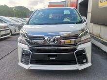 2016 Toyota Vellfire 2.5 ZG / JBL PREMIUM SOUND SYSTEM / PRE-CRASH SAFETY SYSTEM /AUTO PARK