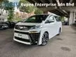 Recon 2019 Toyota Vellfire 2.5 ZG New Facelift UNREG Grade 4.5 Full Leather Seat Power Door Power Boot Spare Tires Pearl White 5Yrs Warranty Local AP