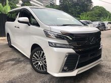2016 Toyota Vellfire 2.5 ZG Edition MPV *SUNROOF (UNREGISTERED)