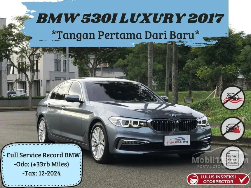 Jual Mobil BMW 530i 2017 Luxury 2.0 di Banten Automatic Sedan Abu