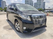 2016 Toyota Alphard 2.5 G X 8 SEATER ROOF TV LIKE NEW GRADE 5A LOW MILEAGE UNREG16