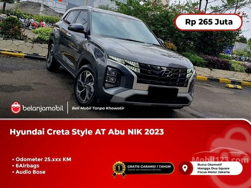 Jual Mobil Hyundai Creta 2023 Style 1.5 di DKI Jakarta Automatic SUV Abu