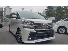2016 Toyota Vellfire 2.5 Z G Edition MPV 0% GST JBL 360 CAM OFFER PLS CALL 0193839680 CHONG