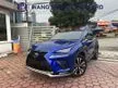 Recon 2019 Lexus NX300 2.0 FSPORT SPECIAL BLUE // 12k KM ONLY // RED LEATHER SEATS // TIPTOP CONDITION