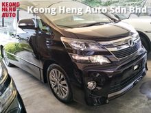 2013 Toyota Vellfire 2.4 Z GOLDEN EYES PURPLE EDITION 2 POWER DOOR POWER BOOT FRONT REAR CAMERA SEMI LEATHER SEATS 1 YEAR WARRANTY