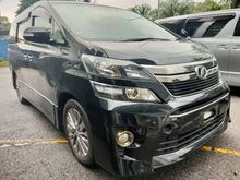 2014 Toyota Vellfire 2.4 GOLDEN EYES II , 7 SEATER TWO PDOOR WITH POWER BOOT , BIG DVD ALPINE PLAYER