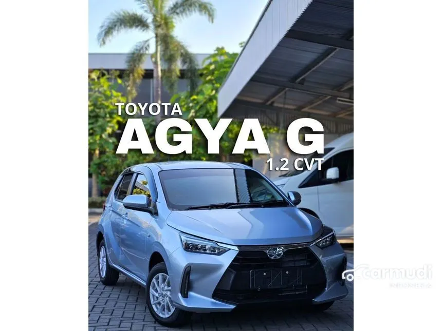 Jual Mobil Toyota Agya 2024 G 1.2 di Jawa Barat Automatic Hatchback Silver Rp 179.400.000
