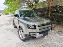 (Grade 4.5-B, 14k+-Km Genuine Mileage) 2023 Land Rover Defender 2.0 90 P300 SE. Panoramic, Digital Meter, Air Suspension, Meridian. P400 Sport Velar