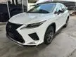 Recon 2020 Lexus RX300 2.0 F Sport SUV 3BA PANAROMIC ROOF HEAD UP DISPLAY BLIND SPORT 3660 CAMERA RED INTERIOR POWER BOOT GRADE 5A NEW FACELIFT UNREGS