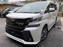2017 Toyota Vellfire 2.5 GOLDENEYE (PROMOTION PRICE ) 2 POWER DOOR ,POWER BOOT ,HALF LEATHER 7 SEATER UNREG